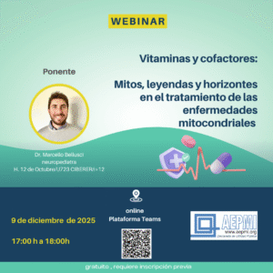 La Asociación BOAG participó, a través de su representante Isabel, en un webinar organizado por AEPMI sobre el papel de las vitaminas y cofactores en las enfermedades mitocondriales, con información relevante y clara para las familias.
